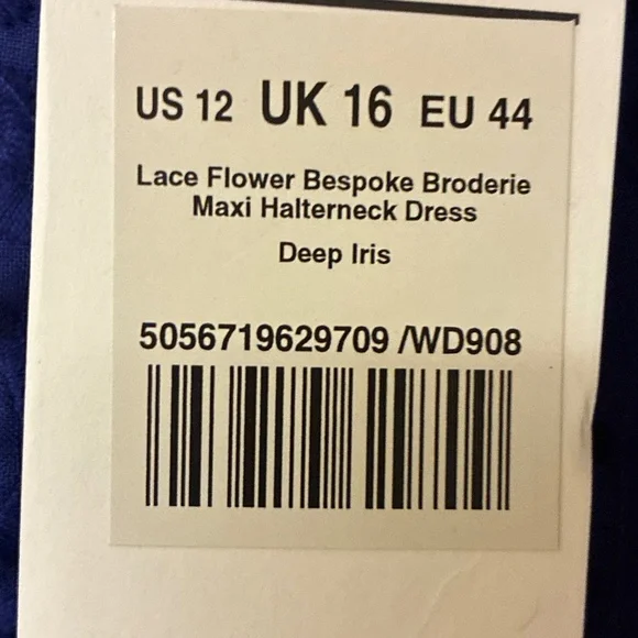 ME+EM NWT Lace Flower Bespoke Broderie Maci Halter Dress - Picture 4 of 7